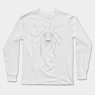 Girl on the lines Long Sleeve T-Shirt